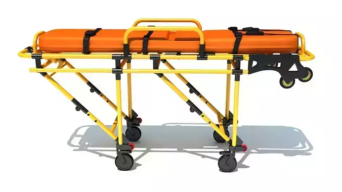 Ambulance Stretcher 7 3D model