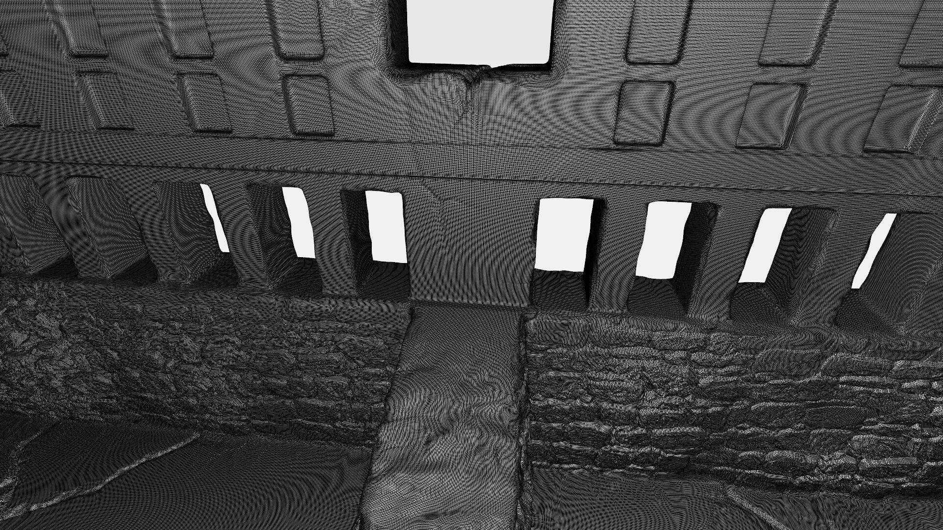 Mayan fence 3D print model_4