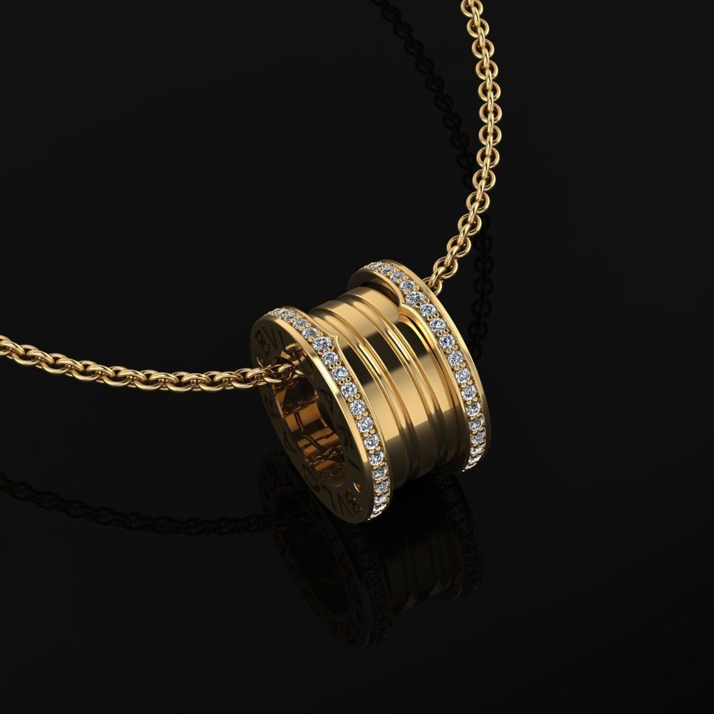 Bvlgari Pendant  3D print model_2