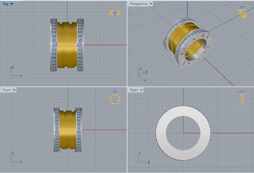 Bvlgari Pendant  3D print model_6