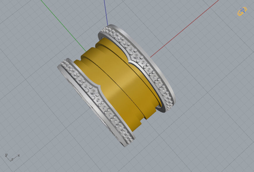 Bvlgari Pendant  3D print model_13