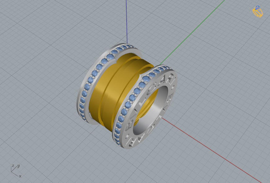 Bvlgari Pendant  3D print model_8