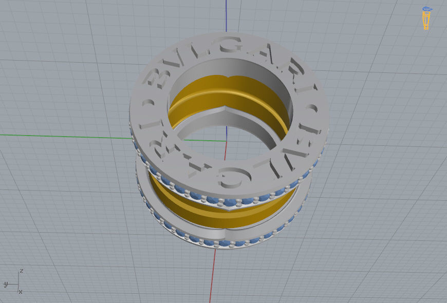 Bvlgari Pendant  3D print model_11