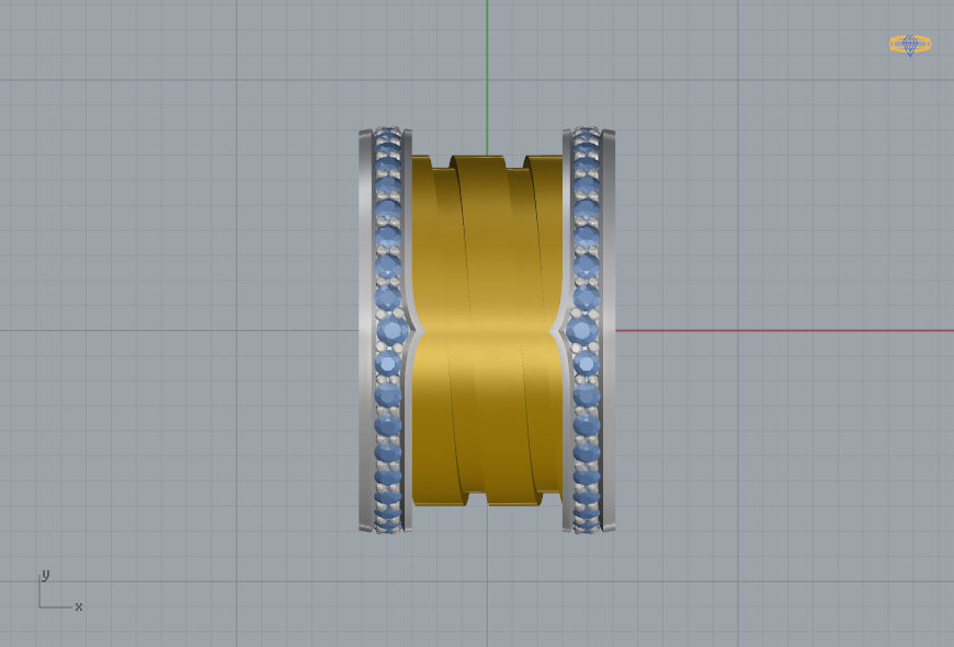 Bvlgari Pendant  3D print model_7