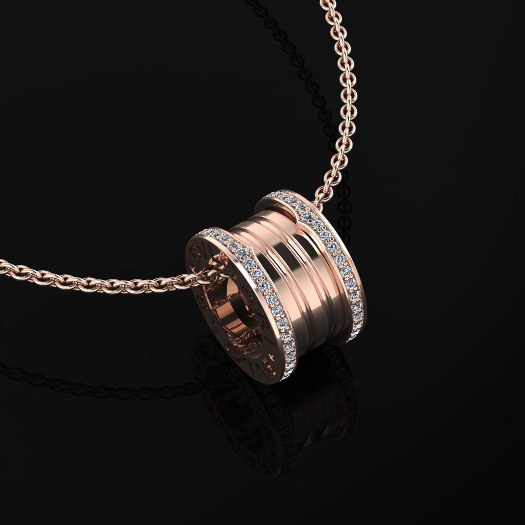 Bvlgari Pendant  3D print model_1