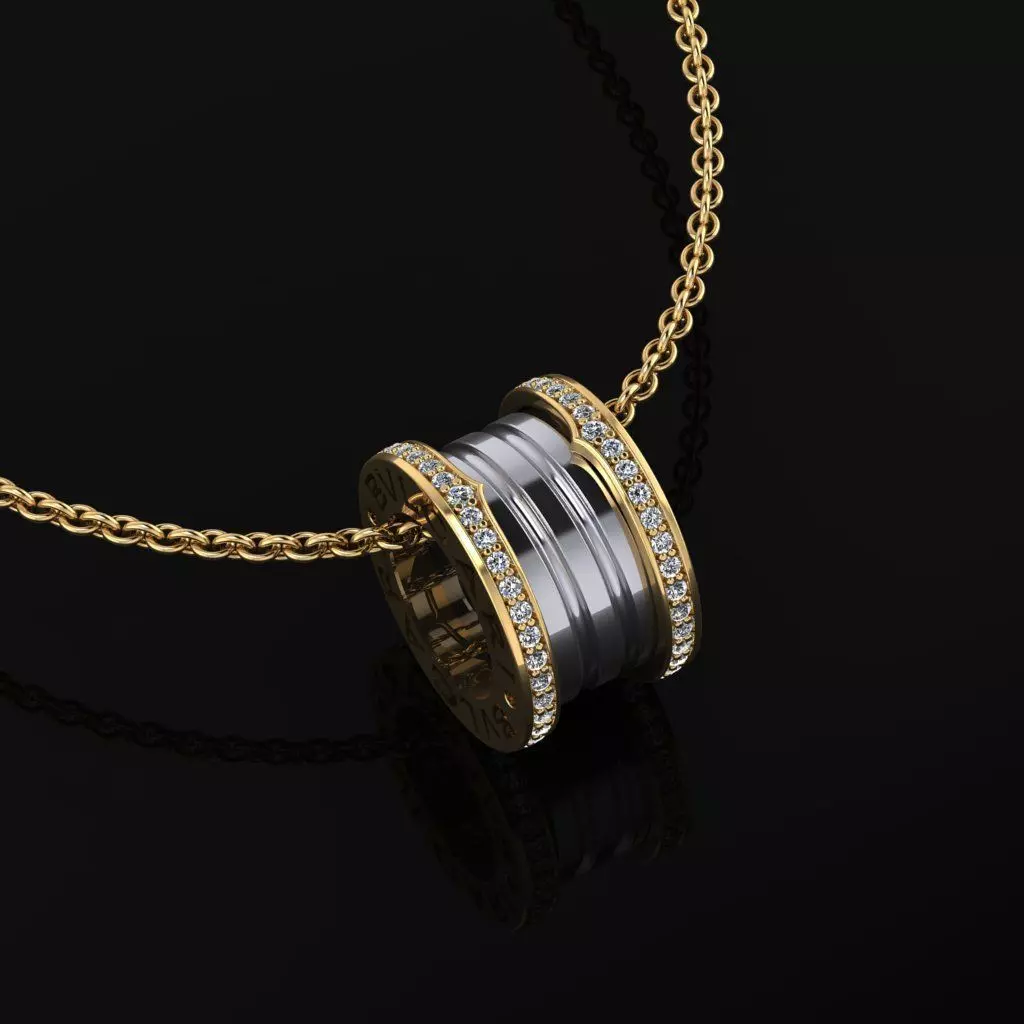 Bvlgari Pendant  3D print model_0