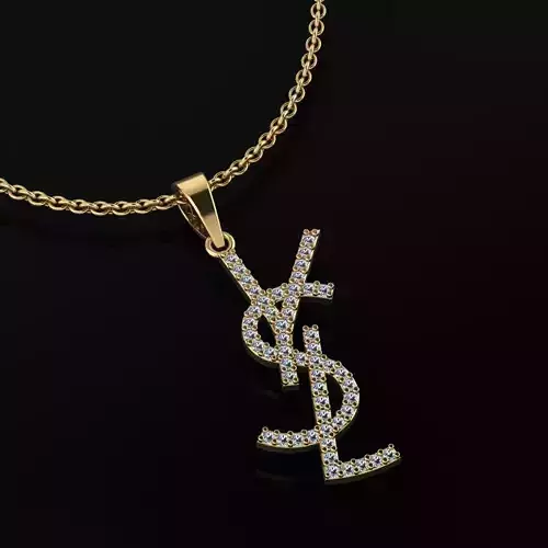 Yves Saint Laurent Pendant 3D print model
