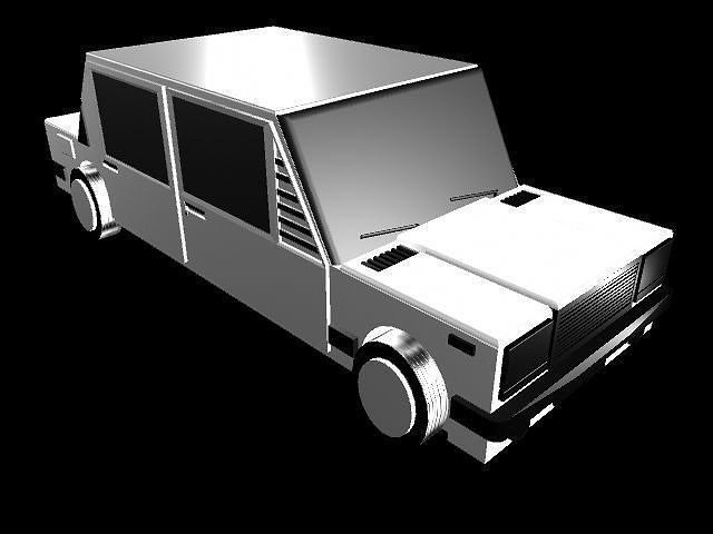 Vaz Car 3D model