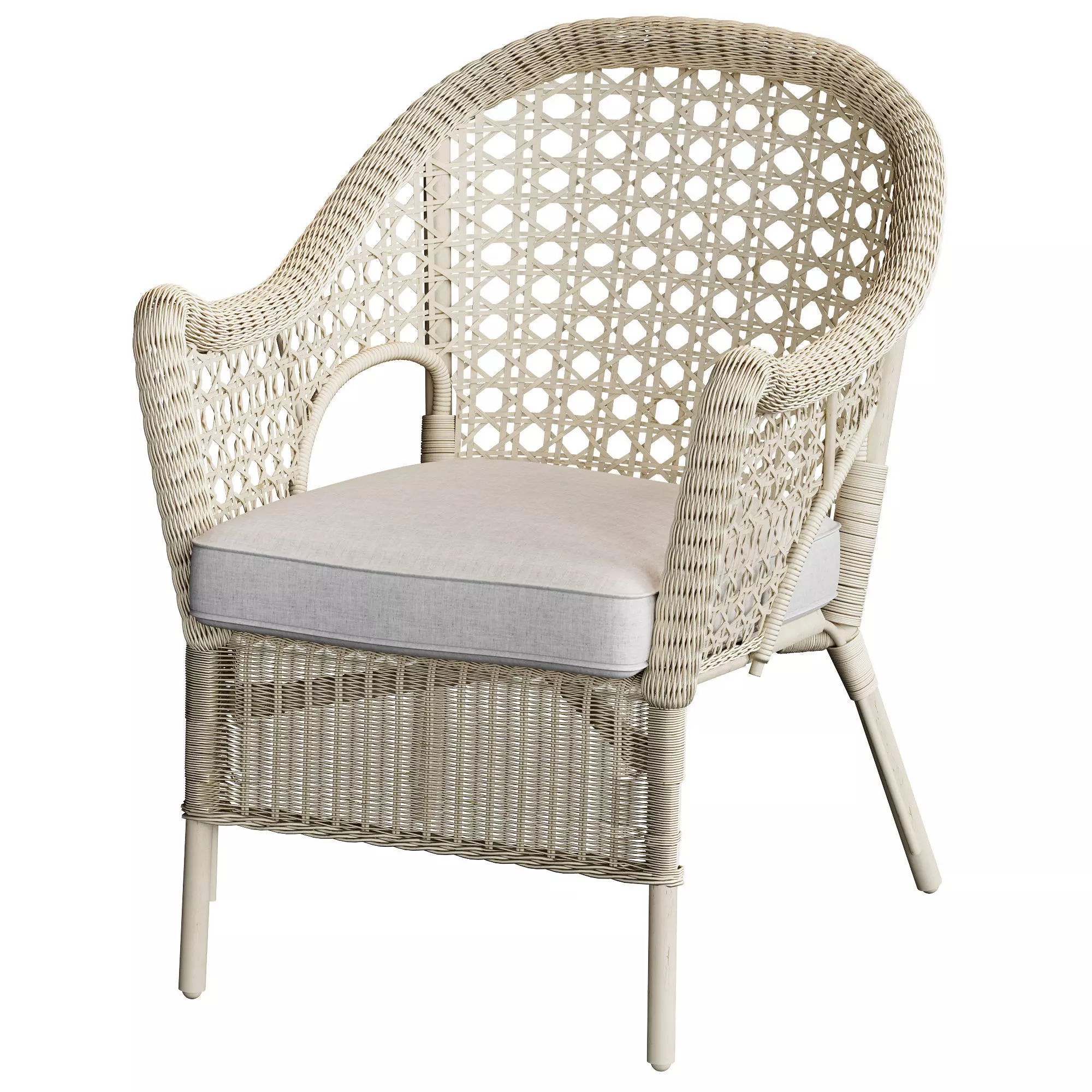Ikea Finntorp Wicker Chair 3D model