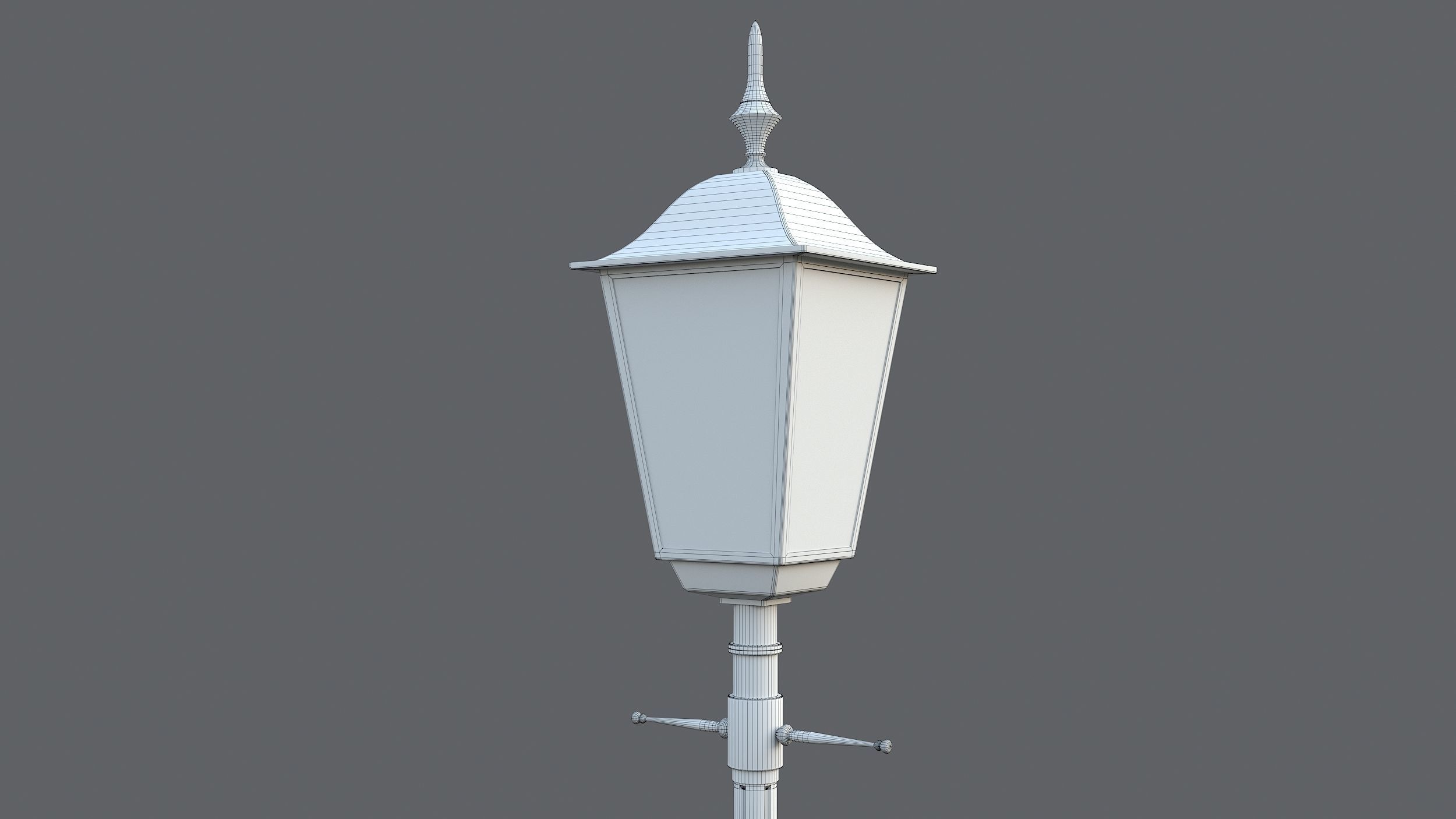 Classic street lamp Collection 3D model_28