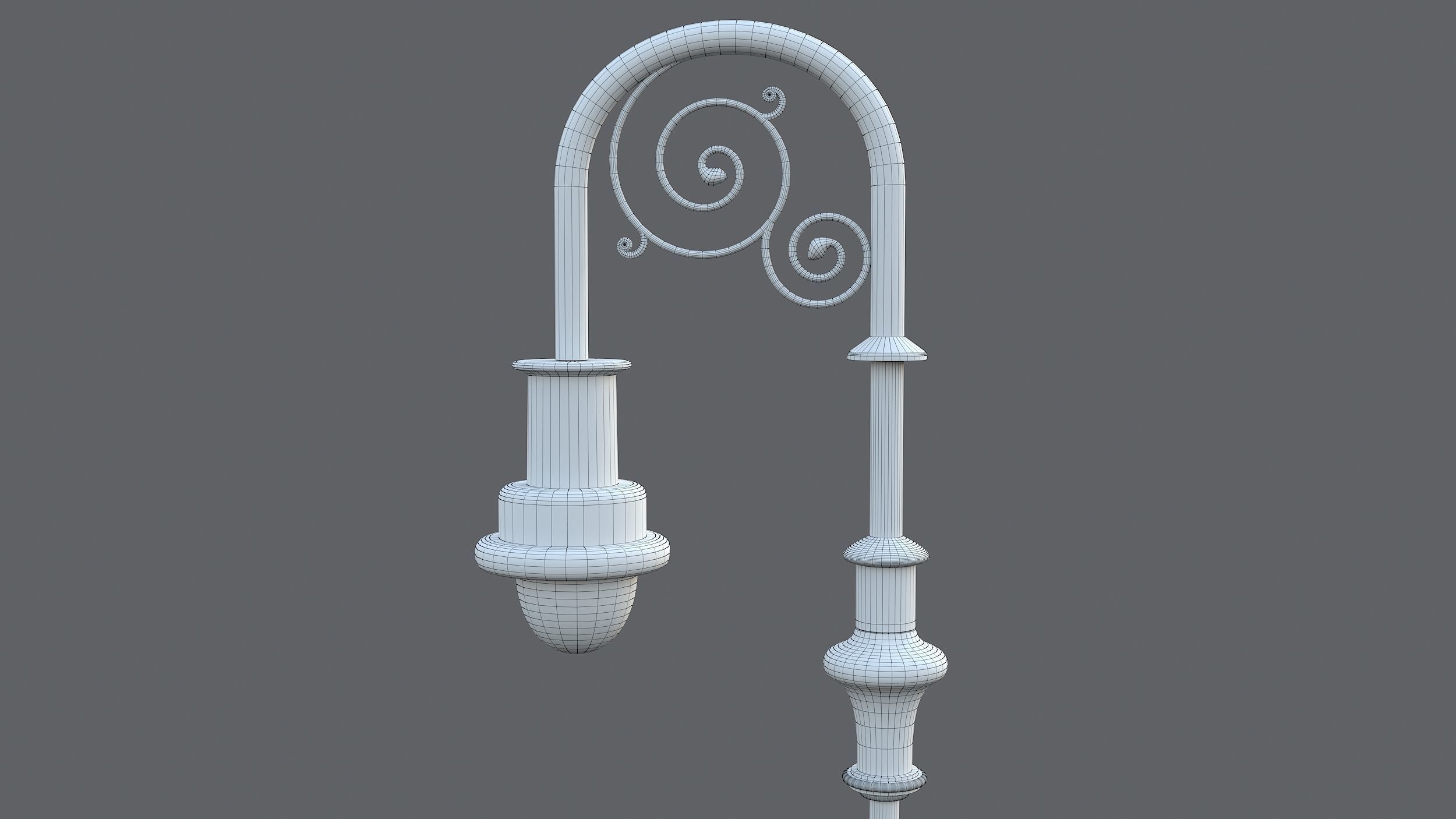 Classic street lamp Collection 3D model_30