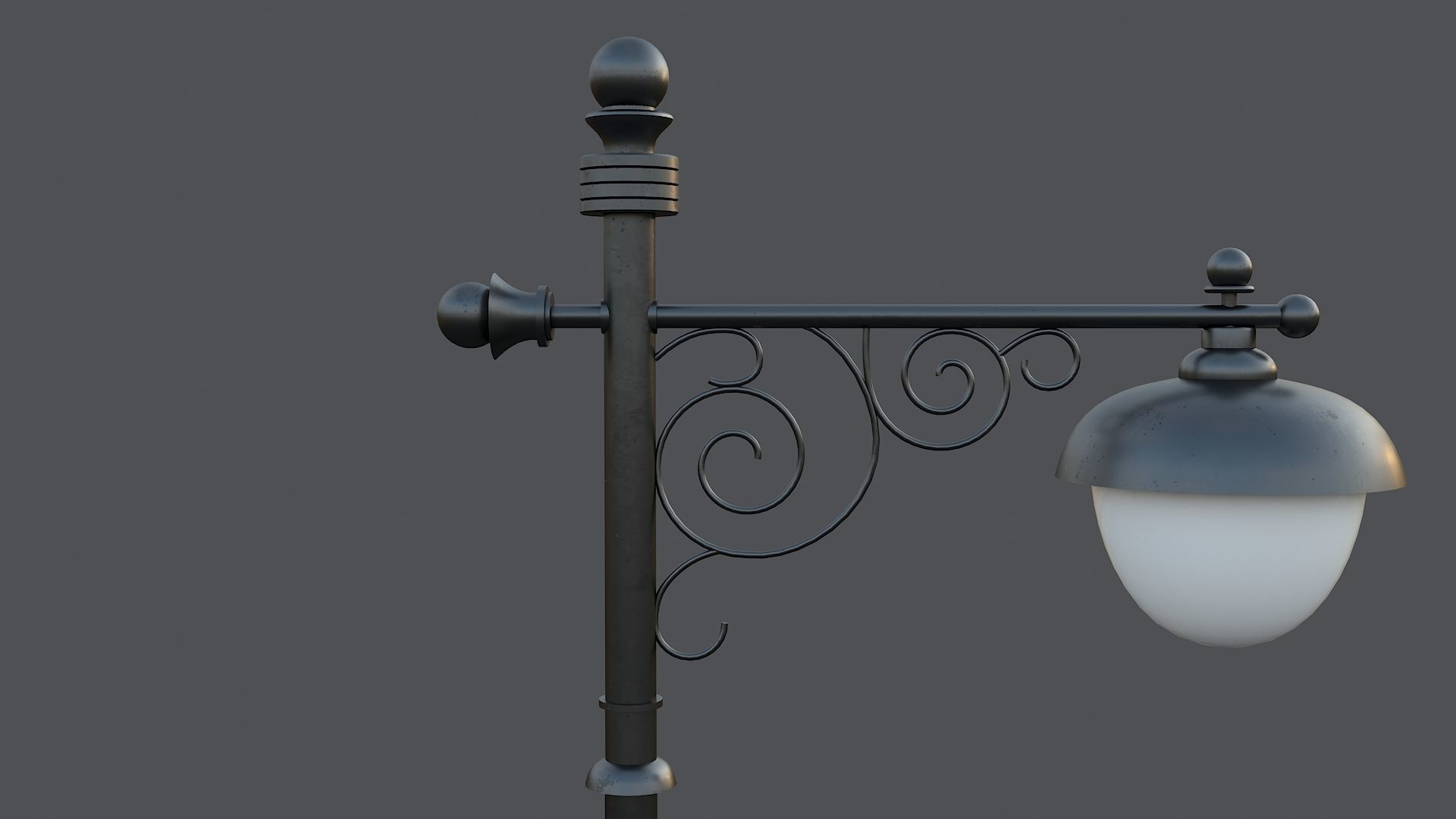 Classic street lamp Collection 3D model_17