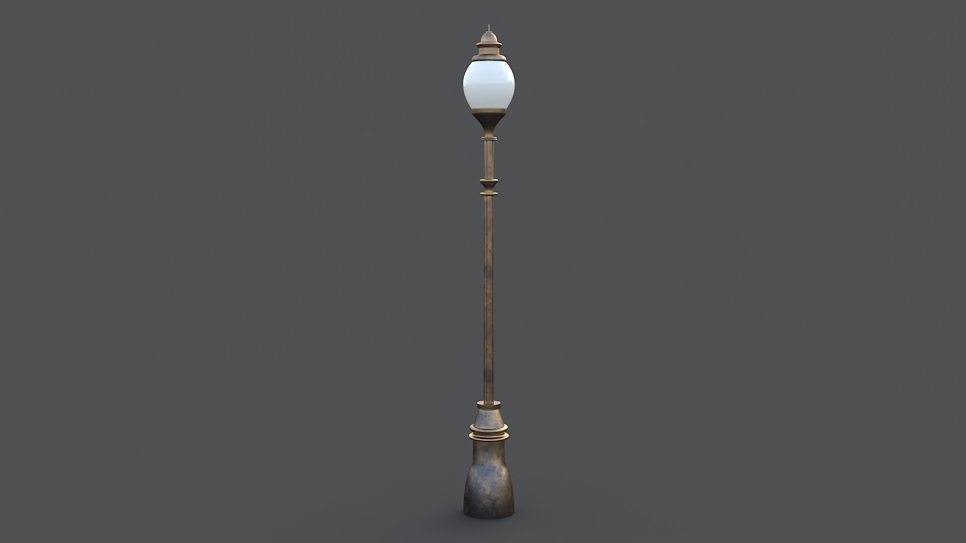 Classic street lamp Collection 3D model_3