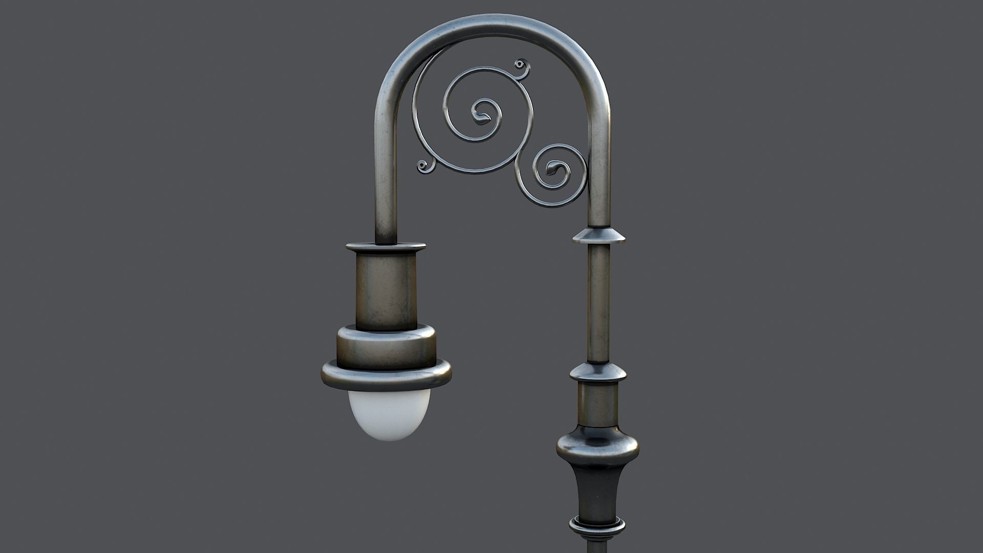 Classic street lamp Collection 3D model_13