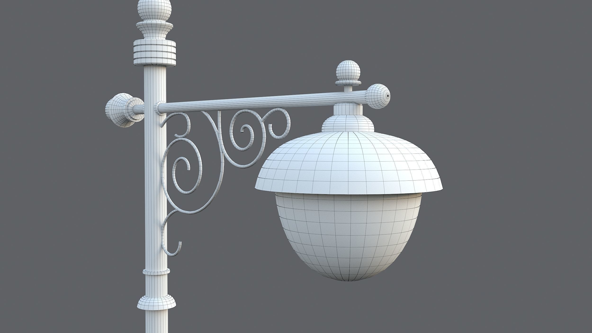 Classic street lamp Collection 3D model_34