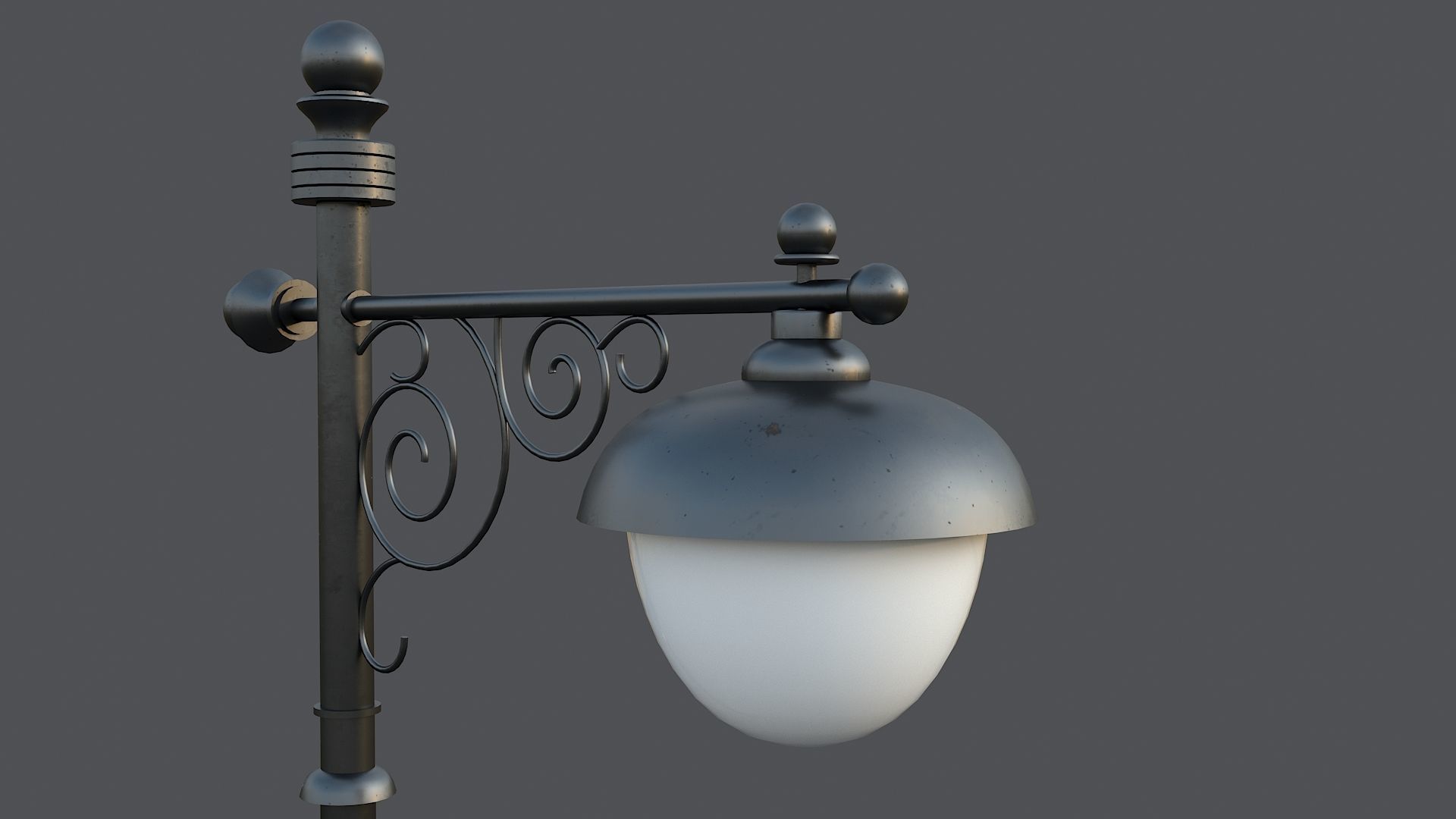 Classic street lamp Collection 3D model_18