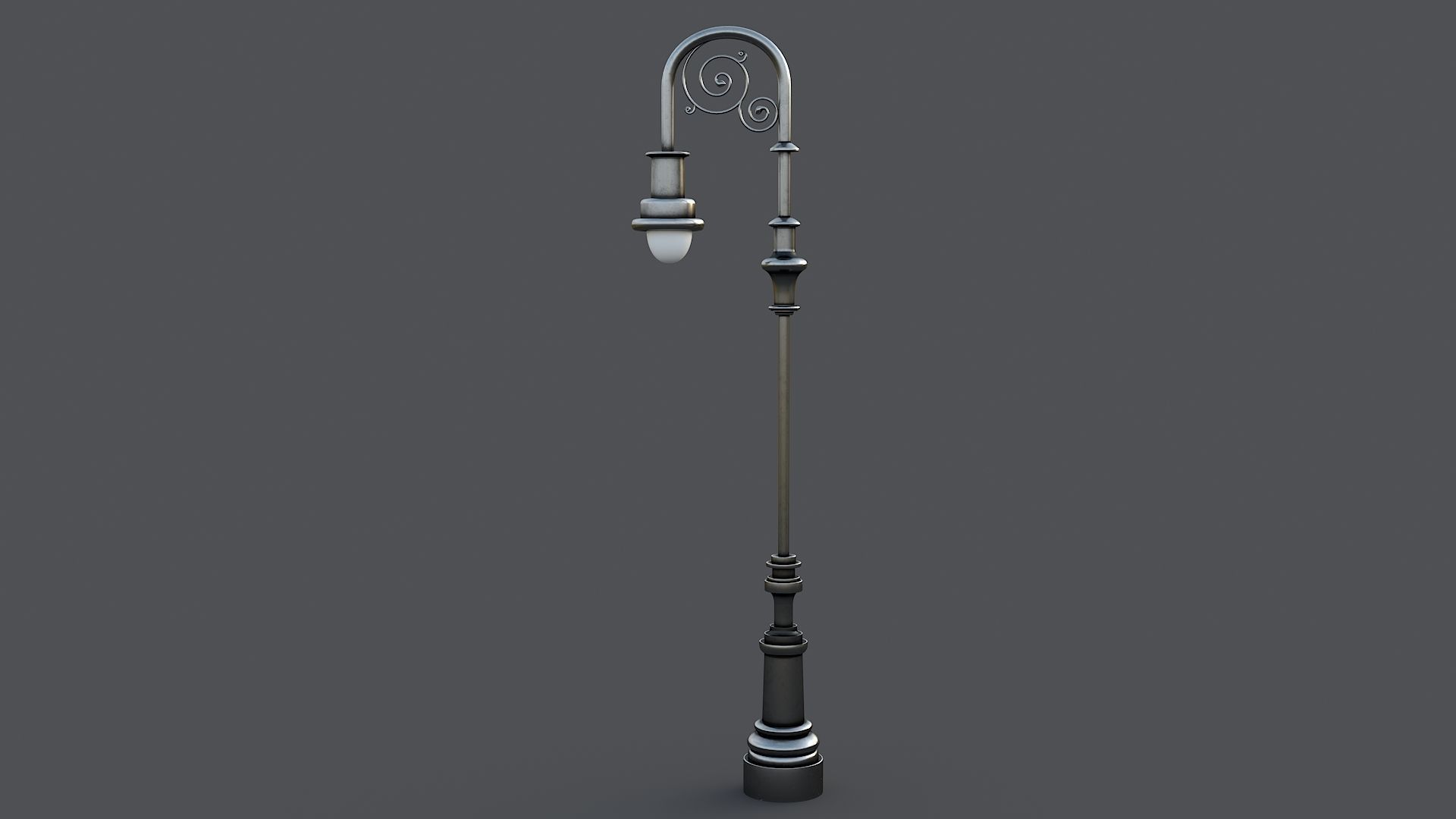 Classic street lamp Collection 3D model_12