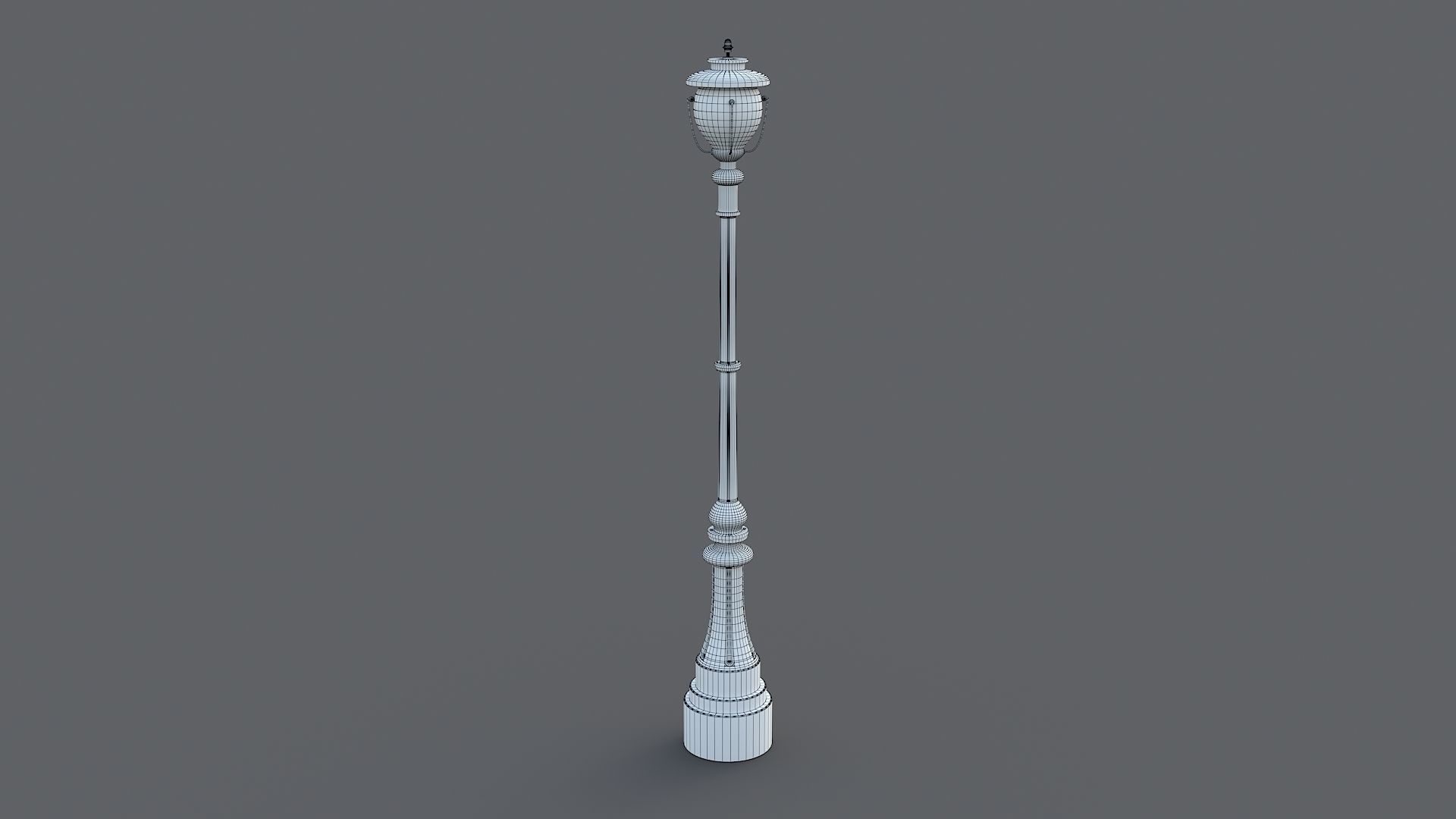 Classic street lamp Collection 3D model_23