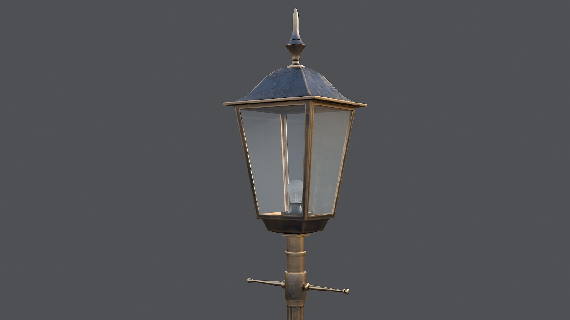 Classic street lamp Collection 3D model_11