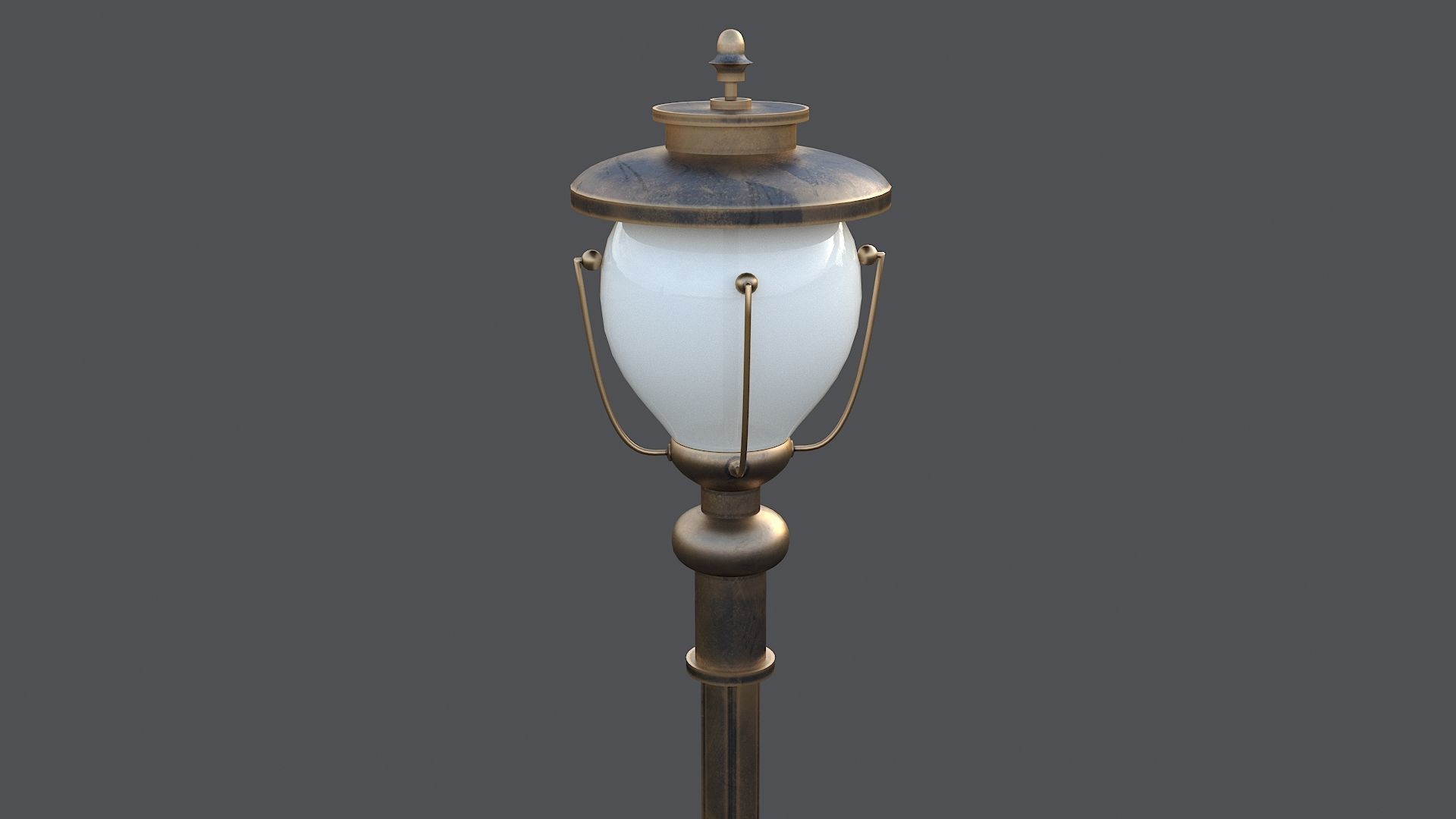 Classic street lamp Collection 3D model_6