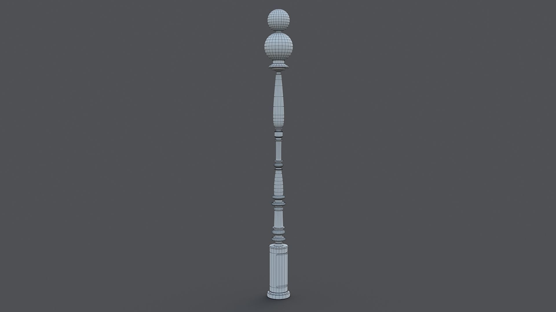 Classic street lamp Collection 3D model_19