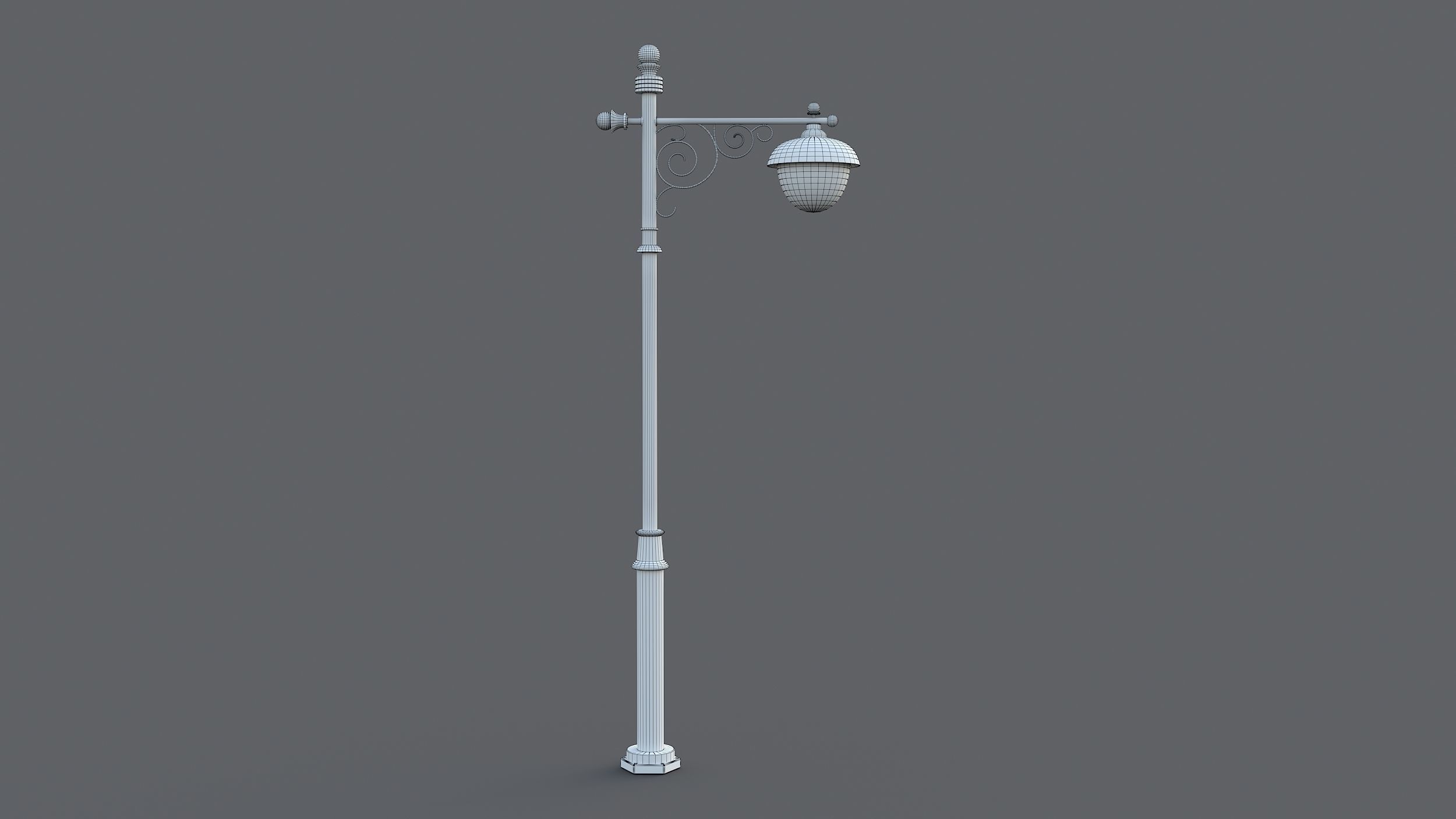 Classic street lamp Collection 3D model_33