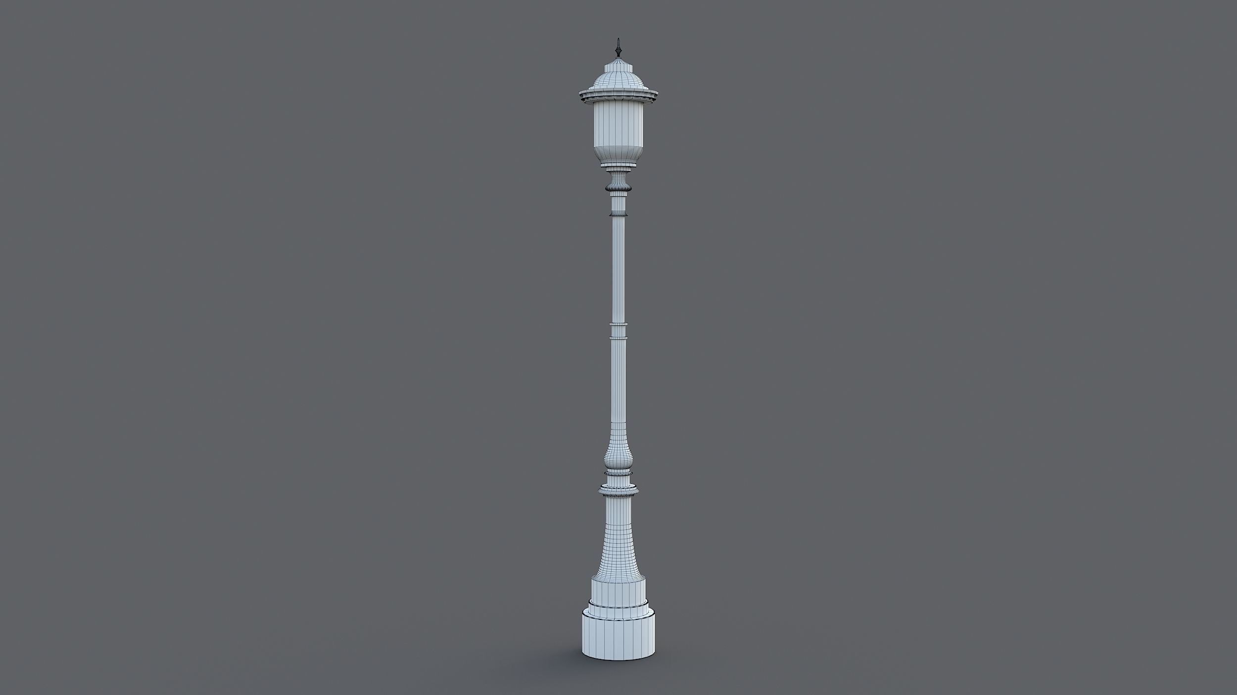 Classic street lamp Collection 3D model_25