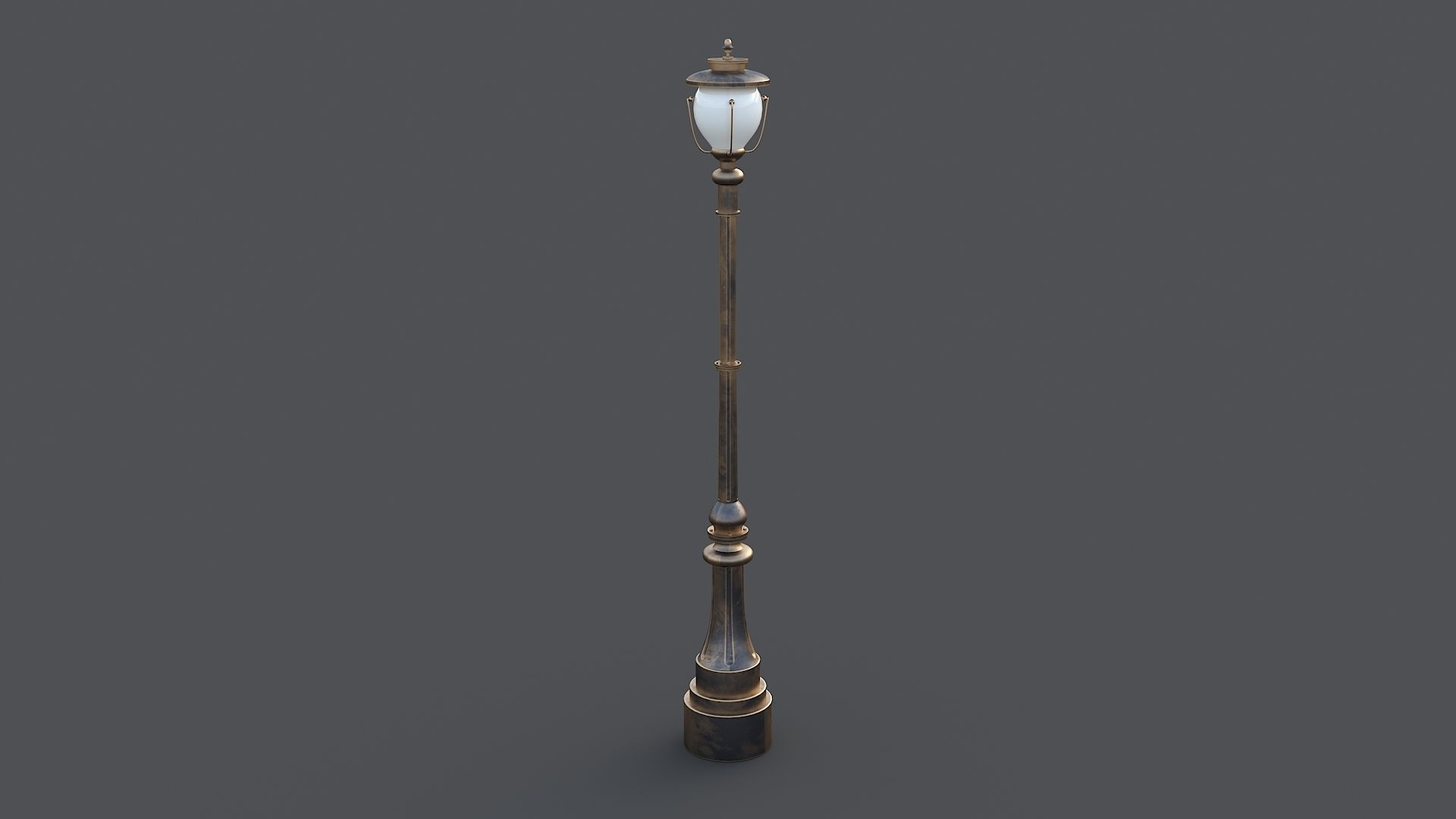 Classic street lamp Collection 3D model_5