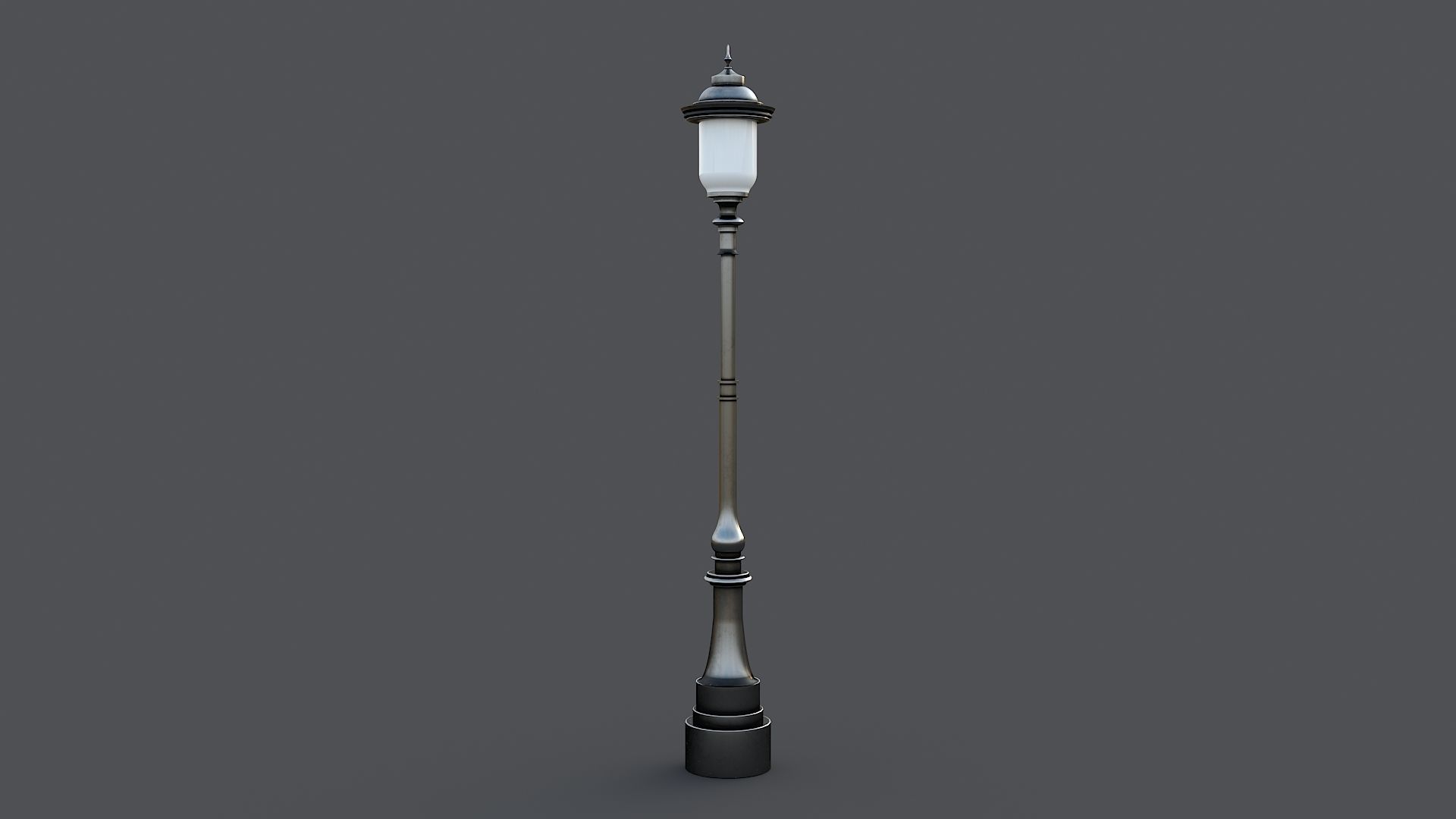 Classic street lamp Collection 3D model_7
