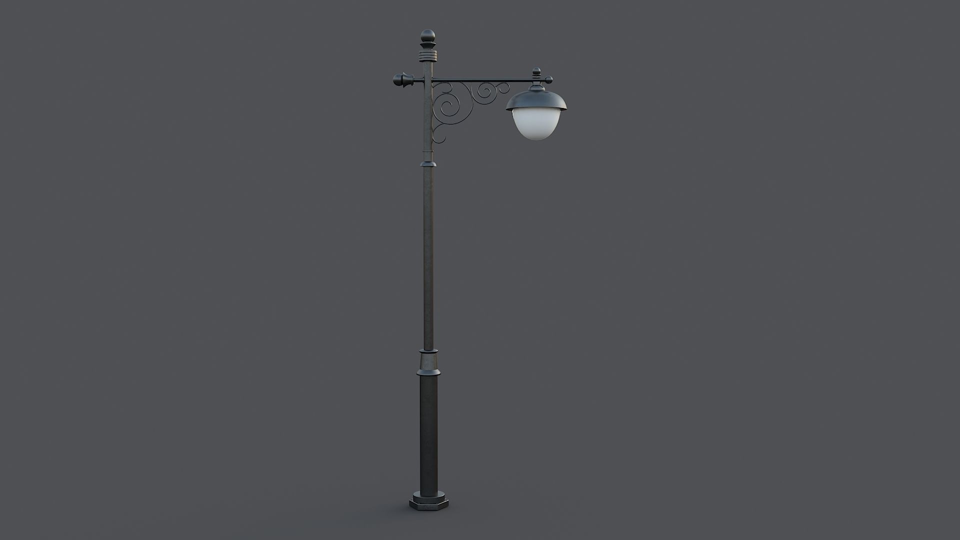 Classic street lamp Collection 3D model_16