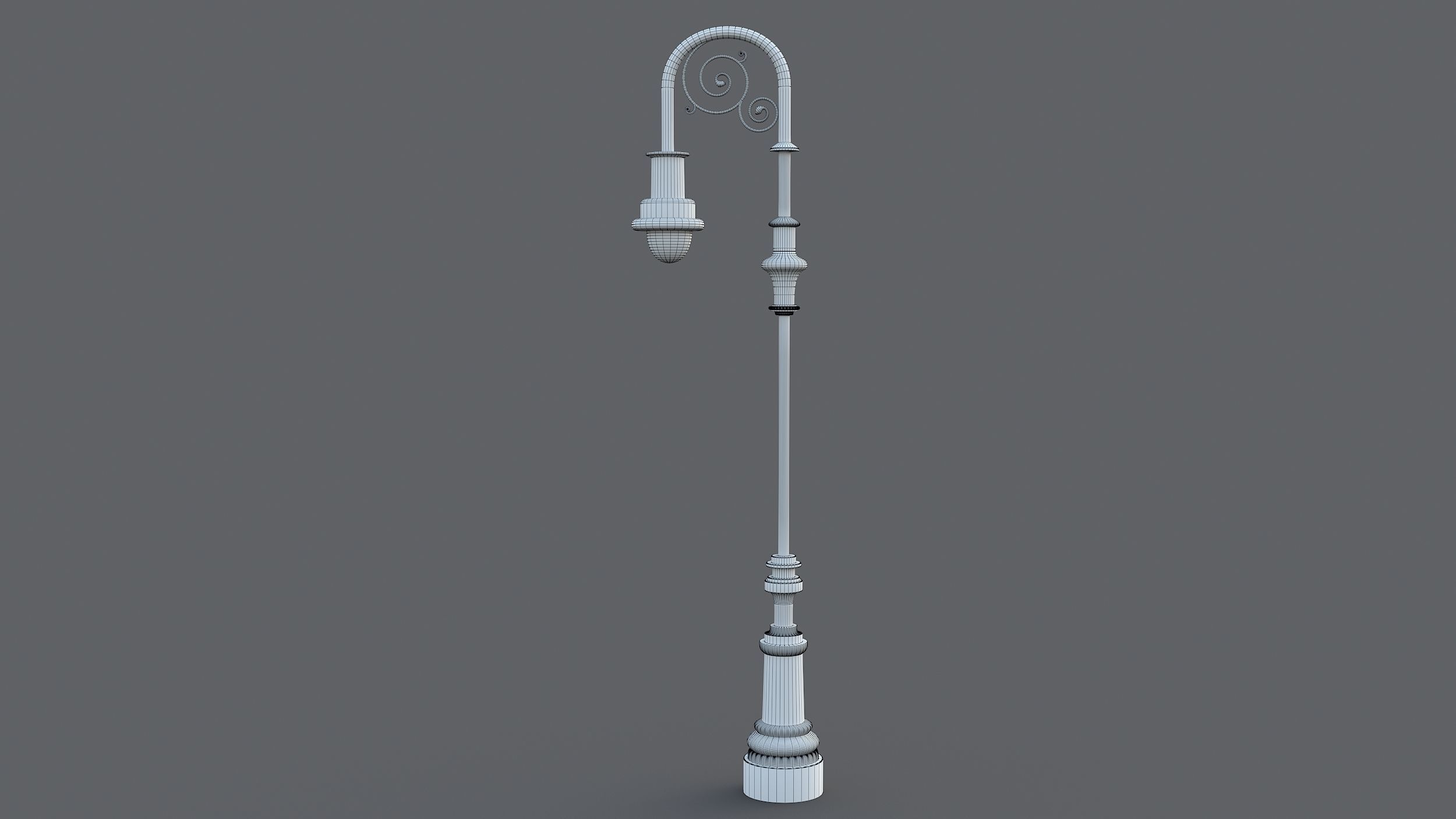 Classic street lamp Collection 3D model_29
