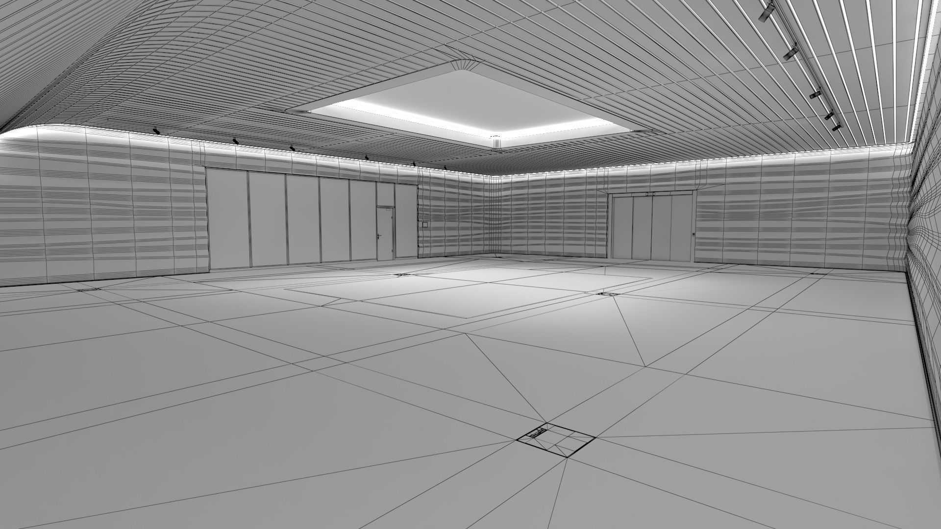 Showroom Low-poly 3D model_6