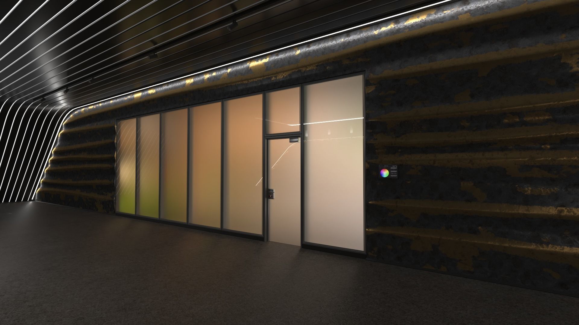 Showroom Low-poly 3D model_4