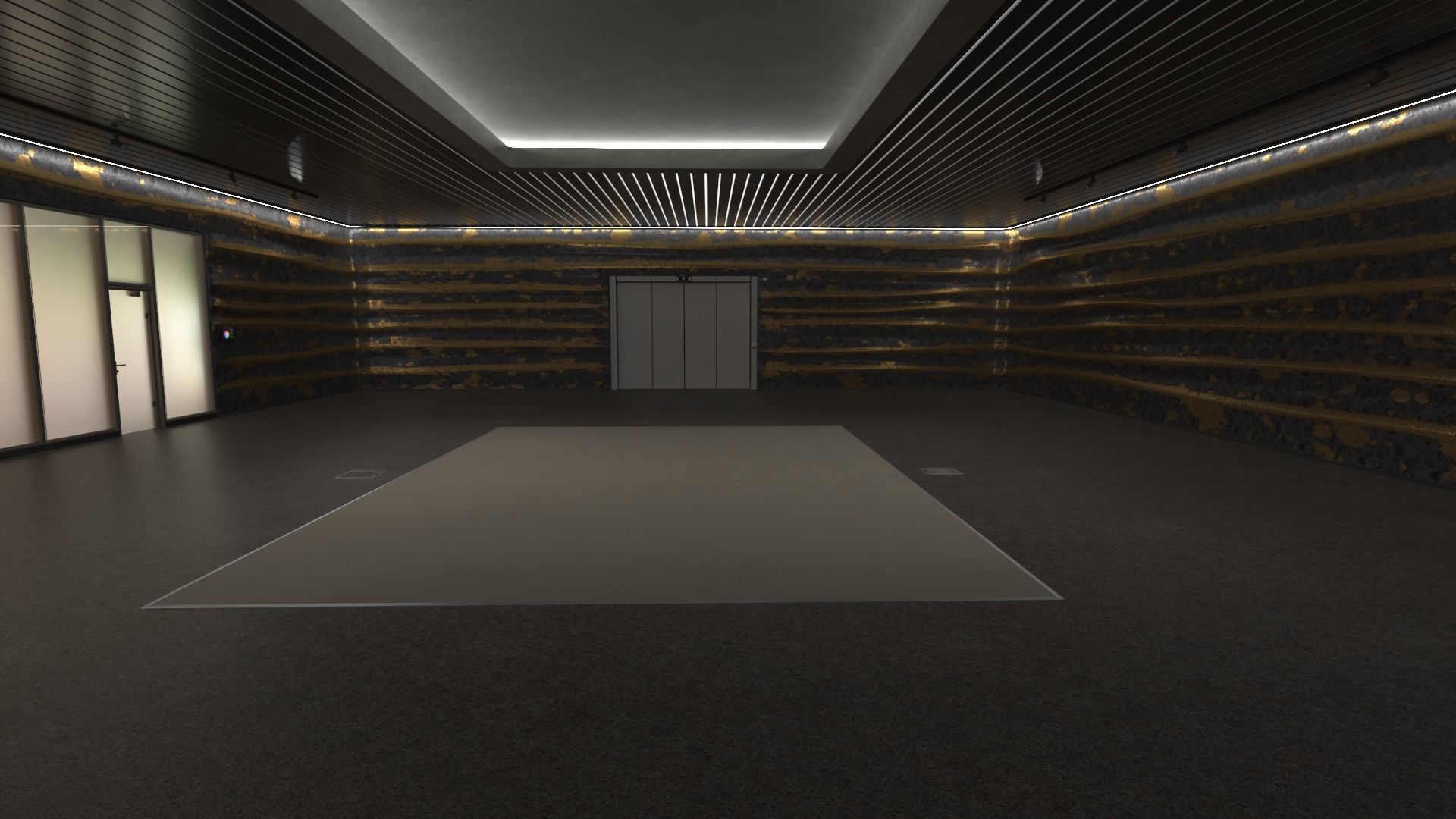 Showroom Low-poly 3D model_3