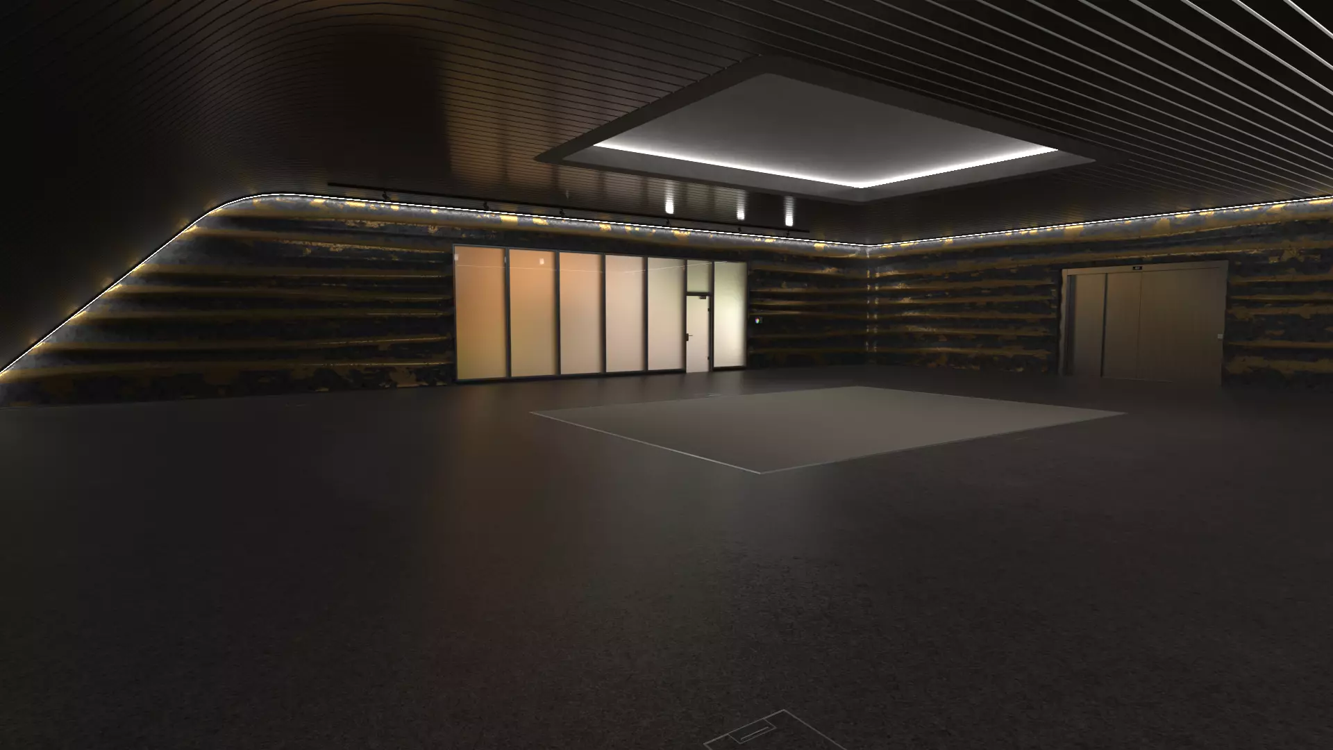 Showroom Low-poly 3D model_0