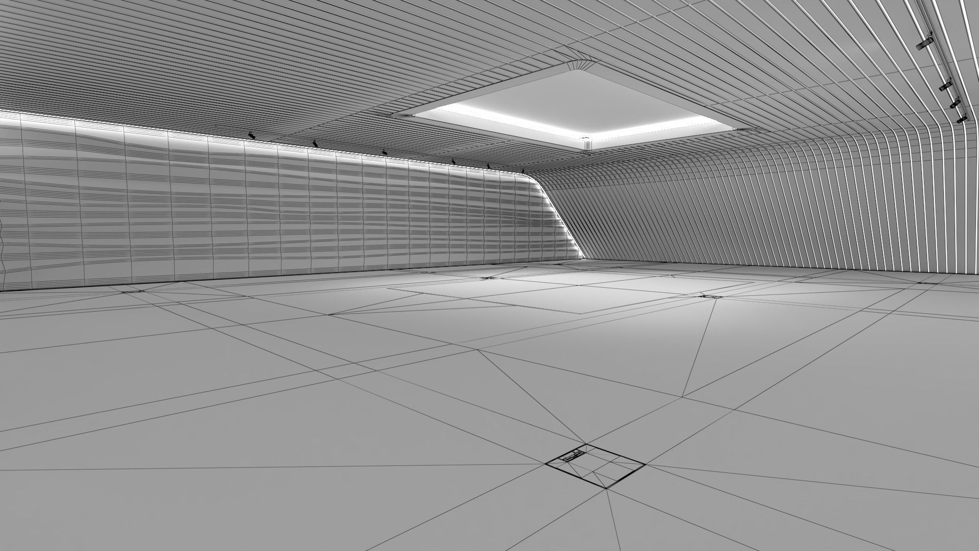 Showroom Low-poly 3D model_5