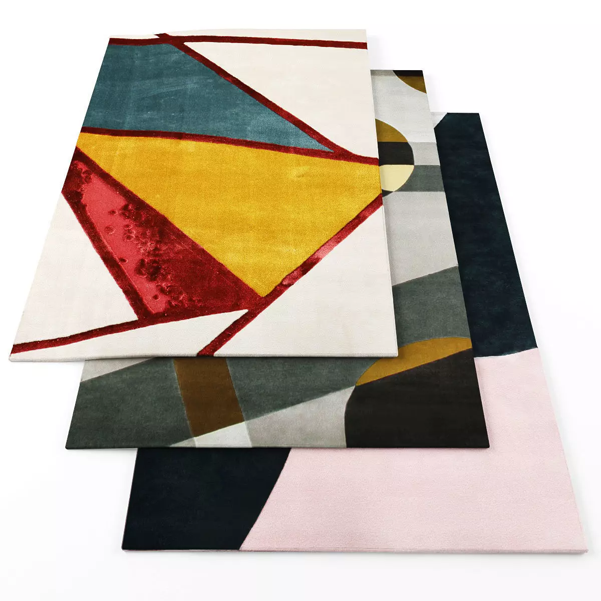 Rugs-1070 modern rugs for living room Low-poly 3D model_0