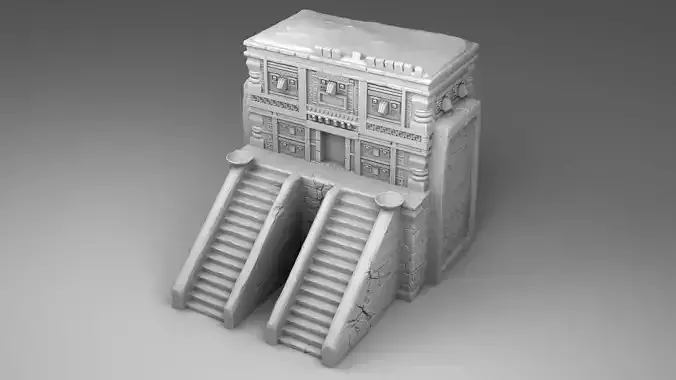 The tomb of Maya 3D print model
