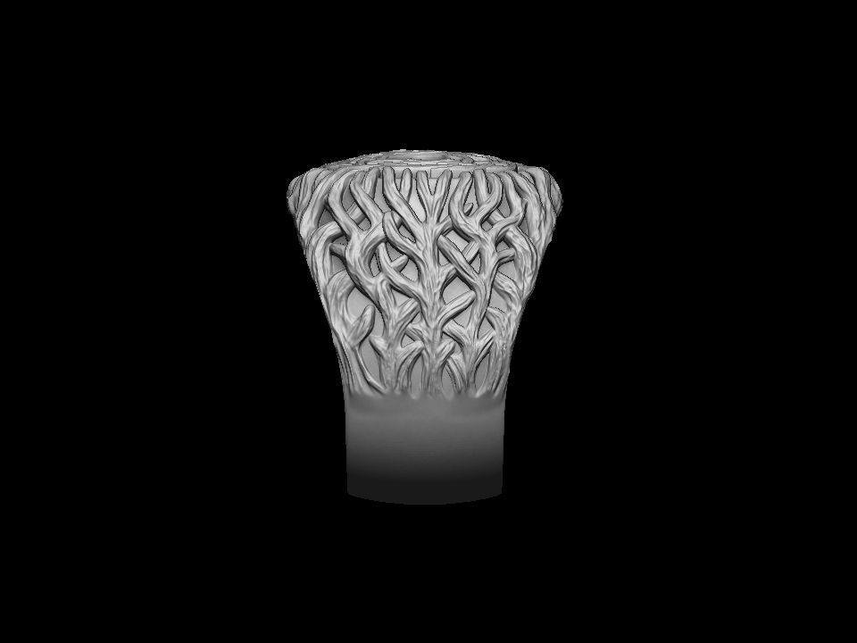 Tree of life ring printable 3D print model_14