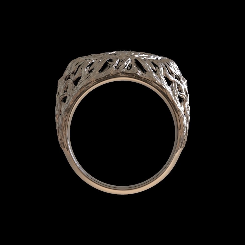 Tree of life ring printable 3D print model_22