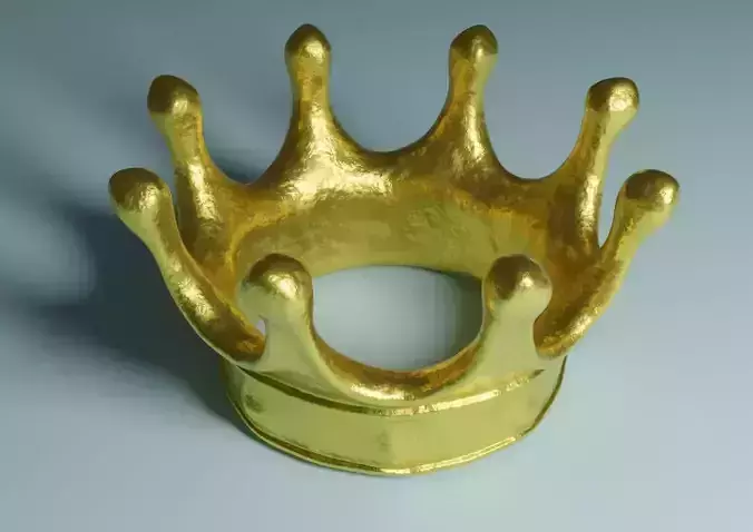 Low Poly Gold Crown