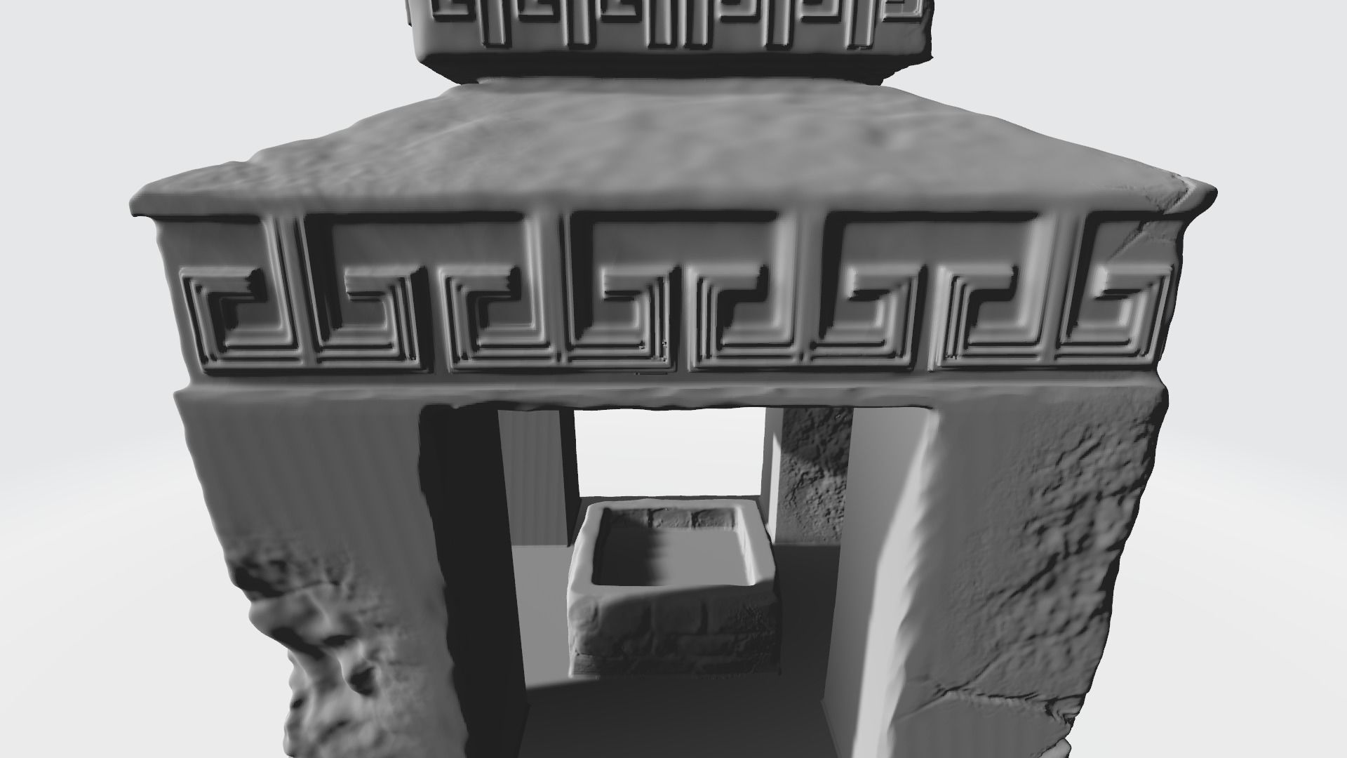 The fireplace of Maya 3D print model_1