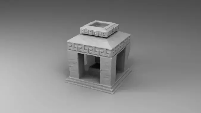 The fireplace of Maya 3D print model