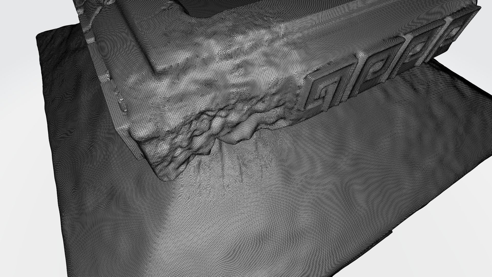 The fireplace of Maya 3D print model_3