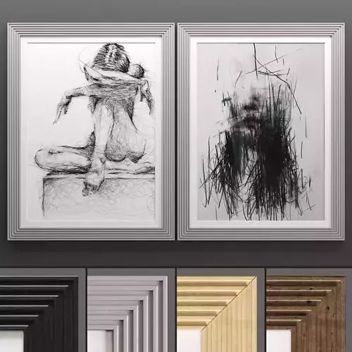 Art Frame 721 Low-poly 3D model