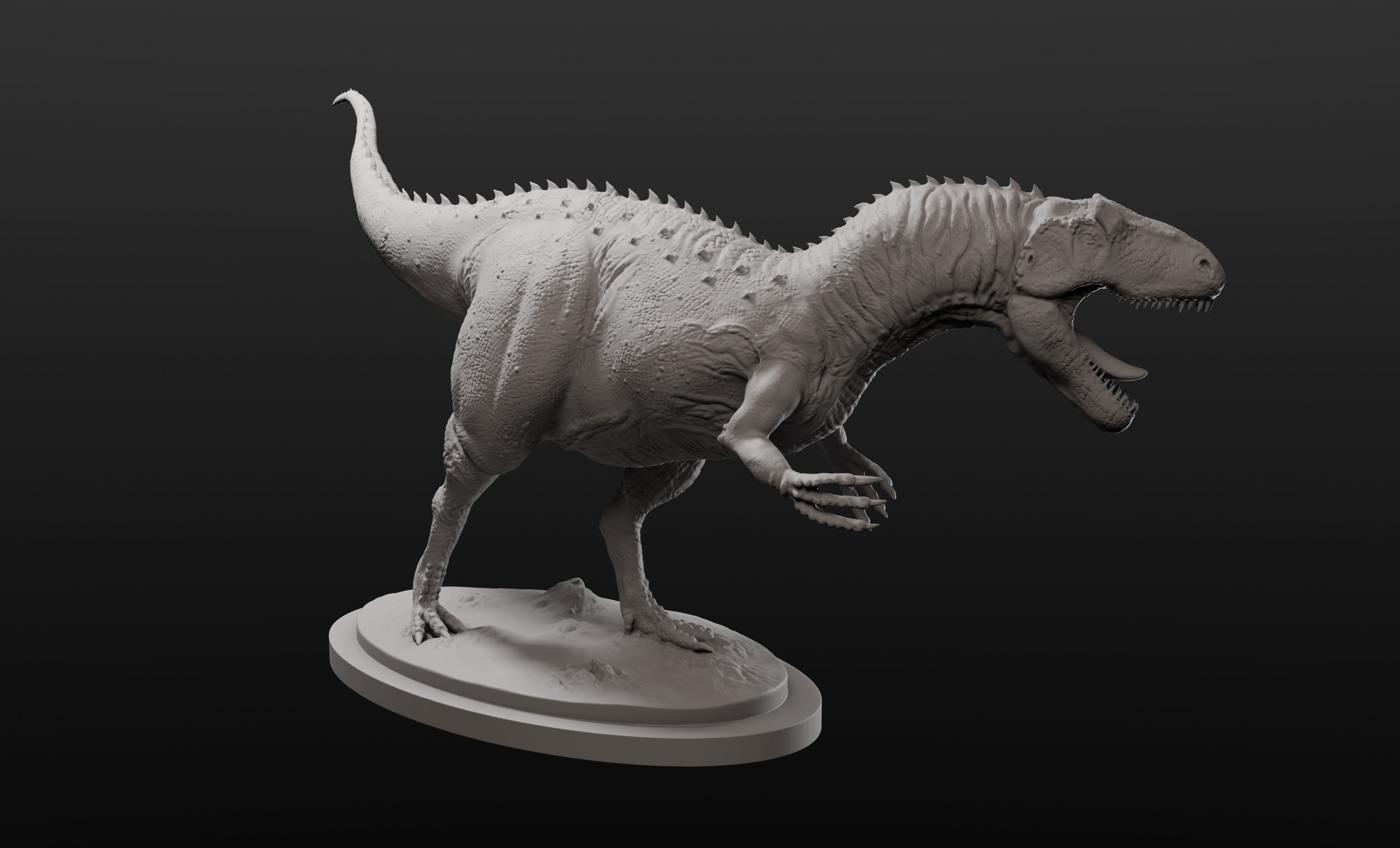 Allosaurus model intended for 3D printing 3D print model_1
