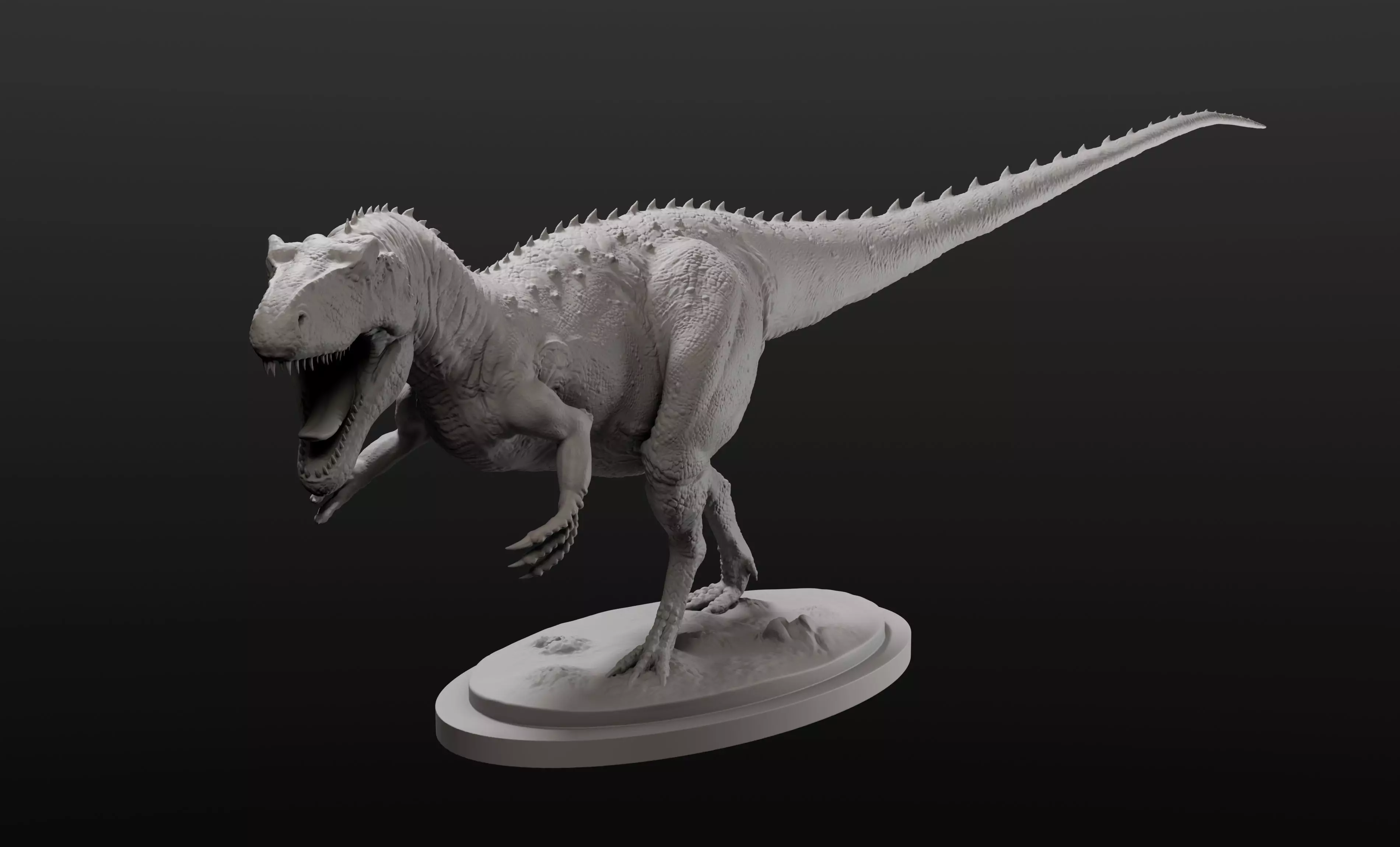 Allosaurus model intended for 3D printing 3D print model_0