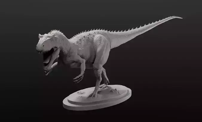 Allosaurus model intended for 3D printing 3D print model