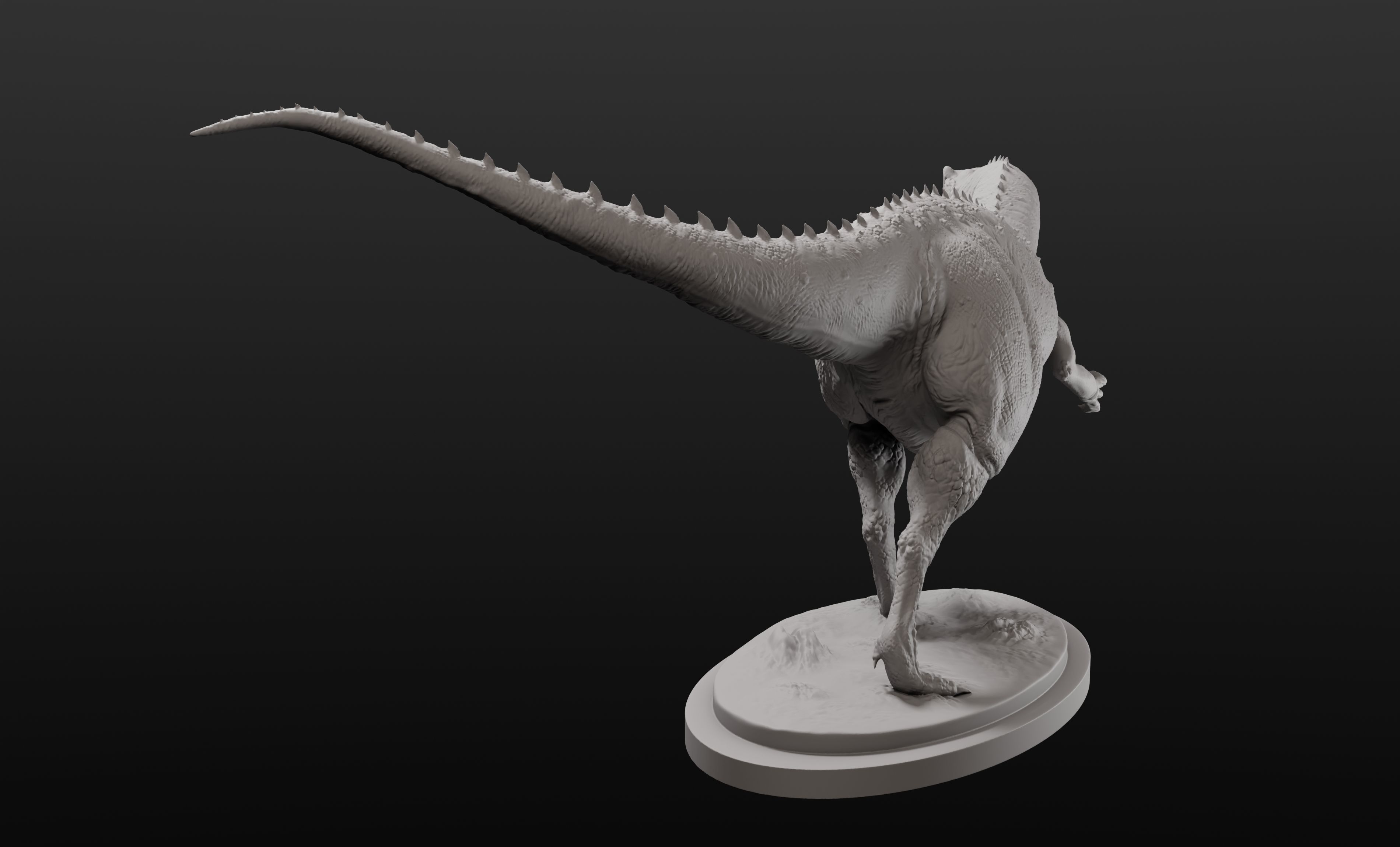 Allosaurus model intended for 3D printing 3D print model_8