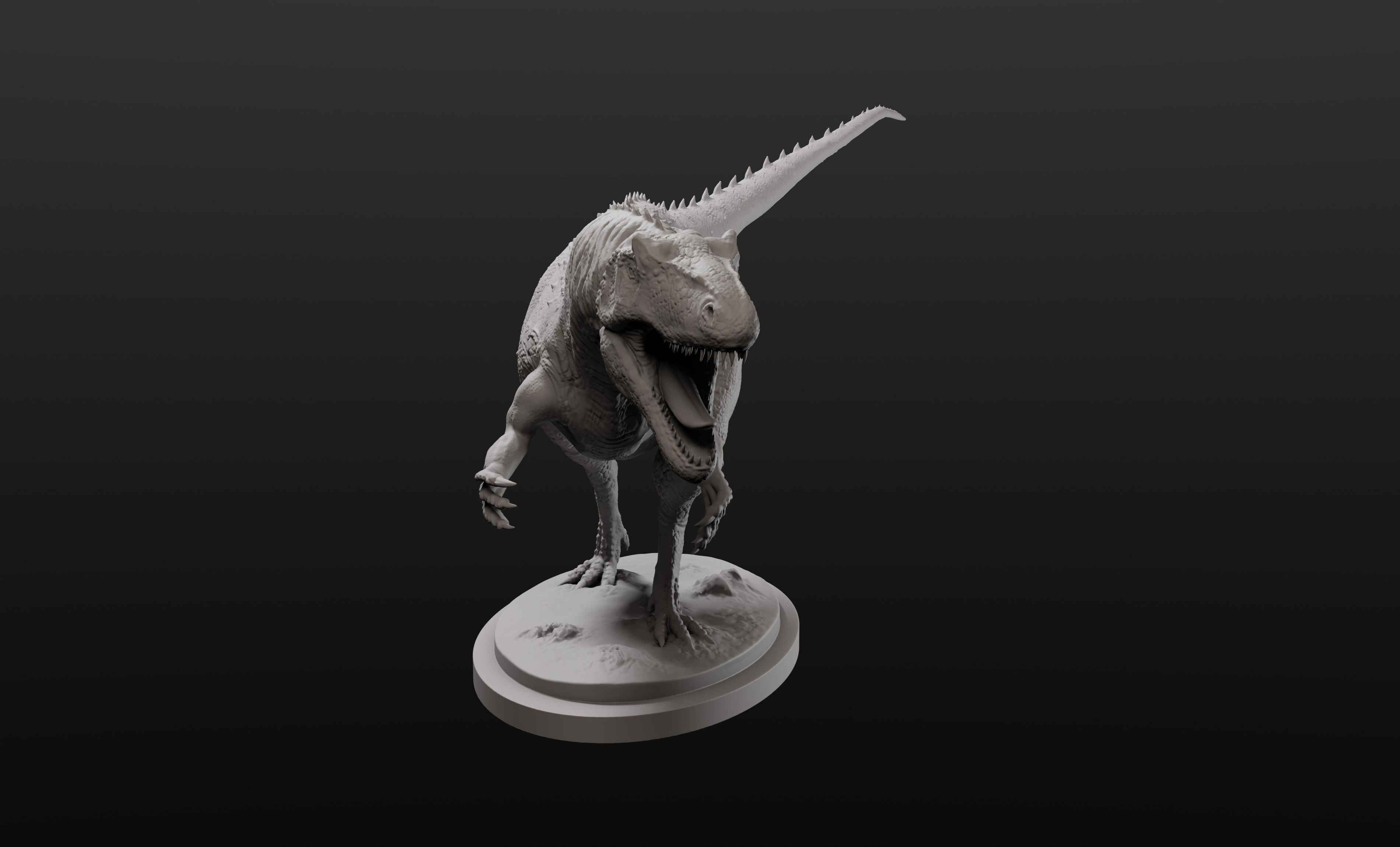 Allosaurus model intended for 3D printing 3D print model_5
